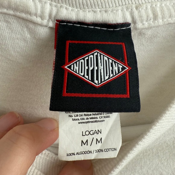 Vintage Independent Truck Co Skate T Shirt Optima Made in Mexico 90s Y2K Logo M - Picture 3 of 5